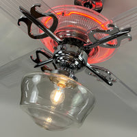 Delray™ Neon Ceiling Fan (Plasma Fire)