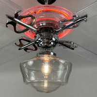 Delray™ Neon Ceiling Fan (Plasma Fire)