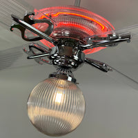 Delray™ Neon Ceiling Fan (Plasma Fire)