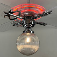 Delray™ Neon Ceiling Fan (Plasma Fire)