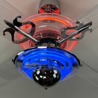 Delray™ Neon Ceiling Fan (Plasma Fire)