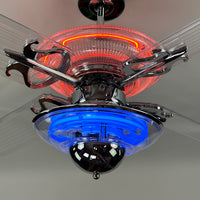Delray™ Neon Ceiling Fan (Plasma Fire)