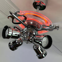Delray™ Neon Ceiling Fan (Plasma Fire)