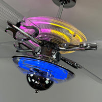 Delray™ Neon Ceiling Fan (Strawberry Banana)