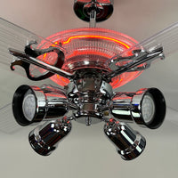 Delray™ Neon Ceiling Fan (Plasma Fire)