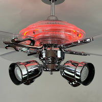 Delray™ Neon Ceiling Fan (Plasma Fire)