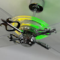 Delray™ Neon Ceiling Fan (Lemon Lime)