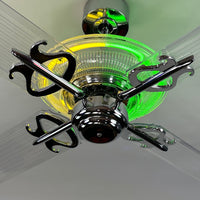 Delray™ Neon Ceiling Fan (Lemon Lime)