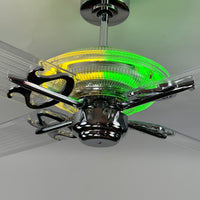 Delray™ Neon Ceiling Fan (Lemon Lime)