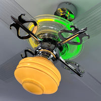 Delray™ Neon Ceiling Fan (Lemon Lime)