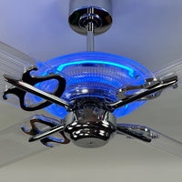 Delray™ Neon Ceiling Fan (Blue)