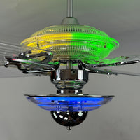 Delray™ Neon Ceiling Fan (Lemon Lime)