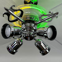 Delray™ Neon Ceiling Fan (Lemon Lime)
