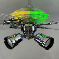 Delray™ Neon Ceiling Fan (Lemon Lime)