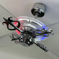 Delray™ Barbershop Edition Neon Ceiling Fan