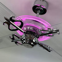 Delray™ Neon Ceiling Fan (Bubblegum)